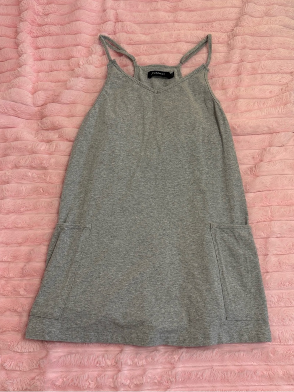 gray athletic mini dress